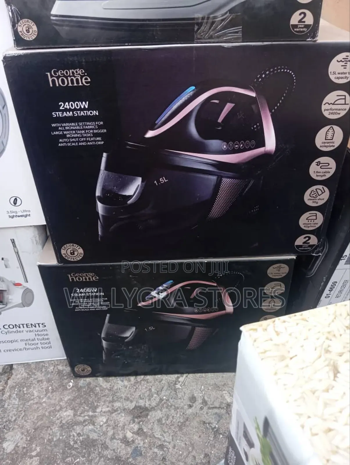 George Home Steam Generator Iron- Black