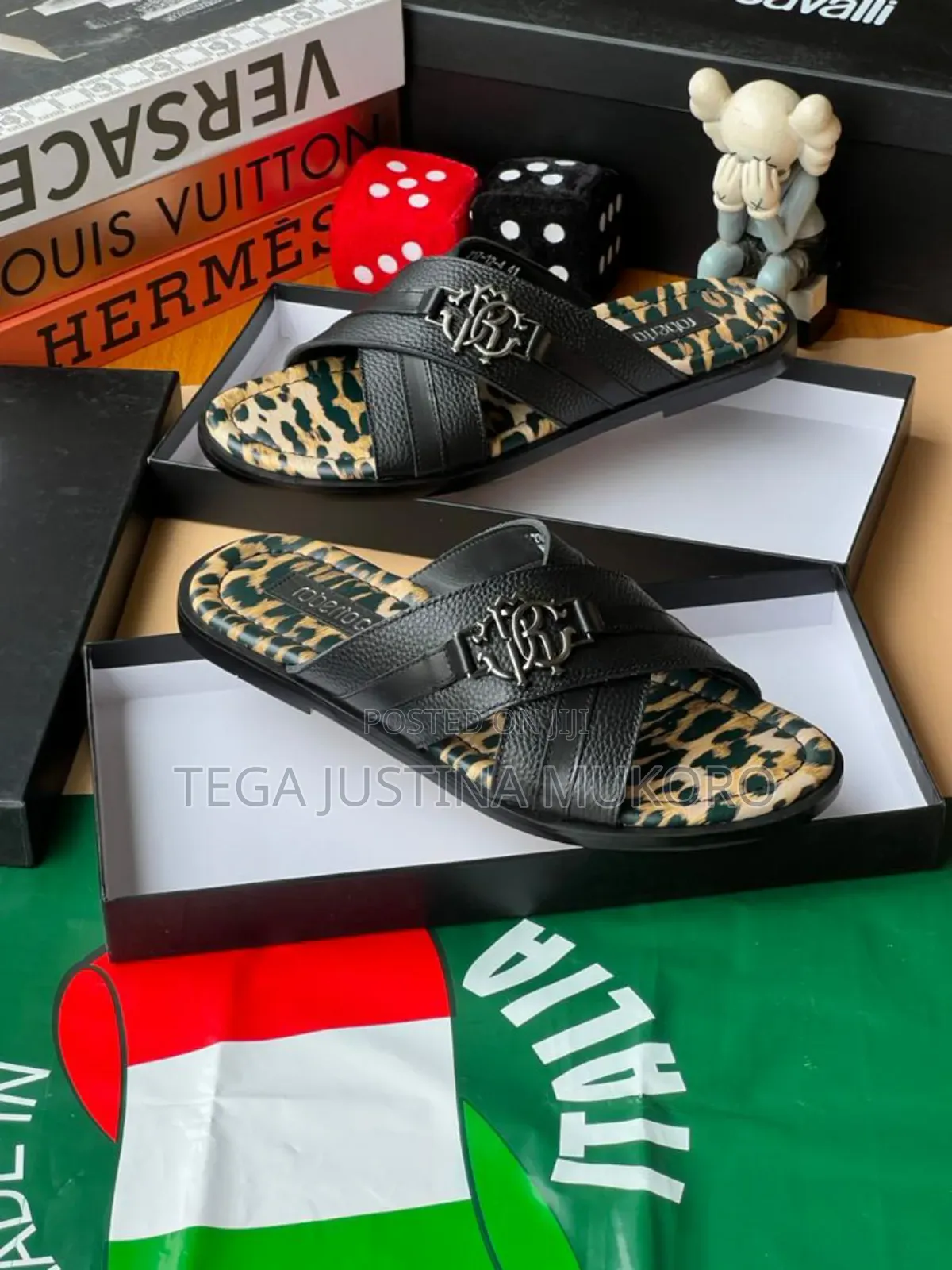 Roberto Cavalli Men's Pam Slippers