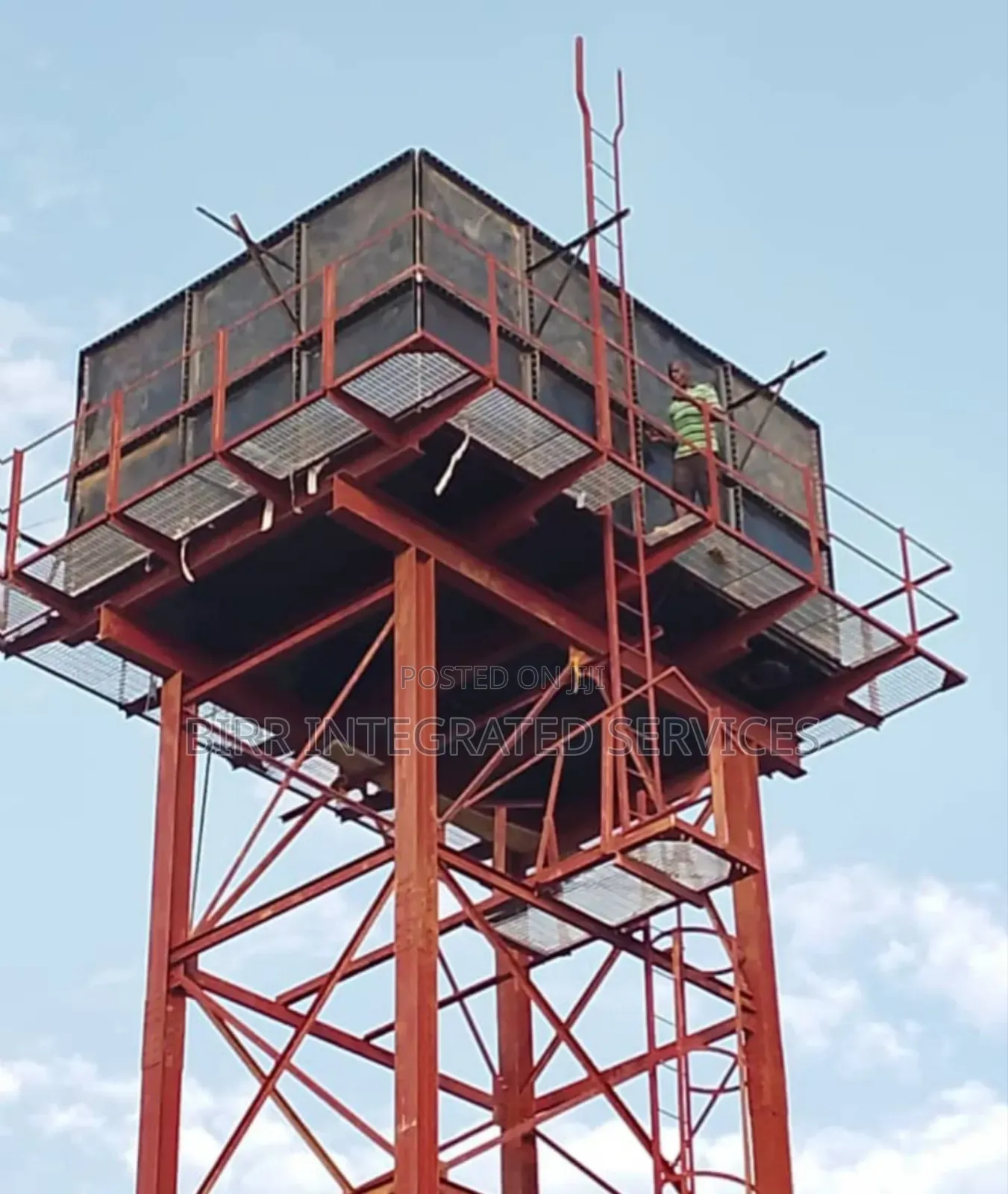 Galvanized Braithwaite Pressed Steel Water Tank And Stanchion