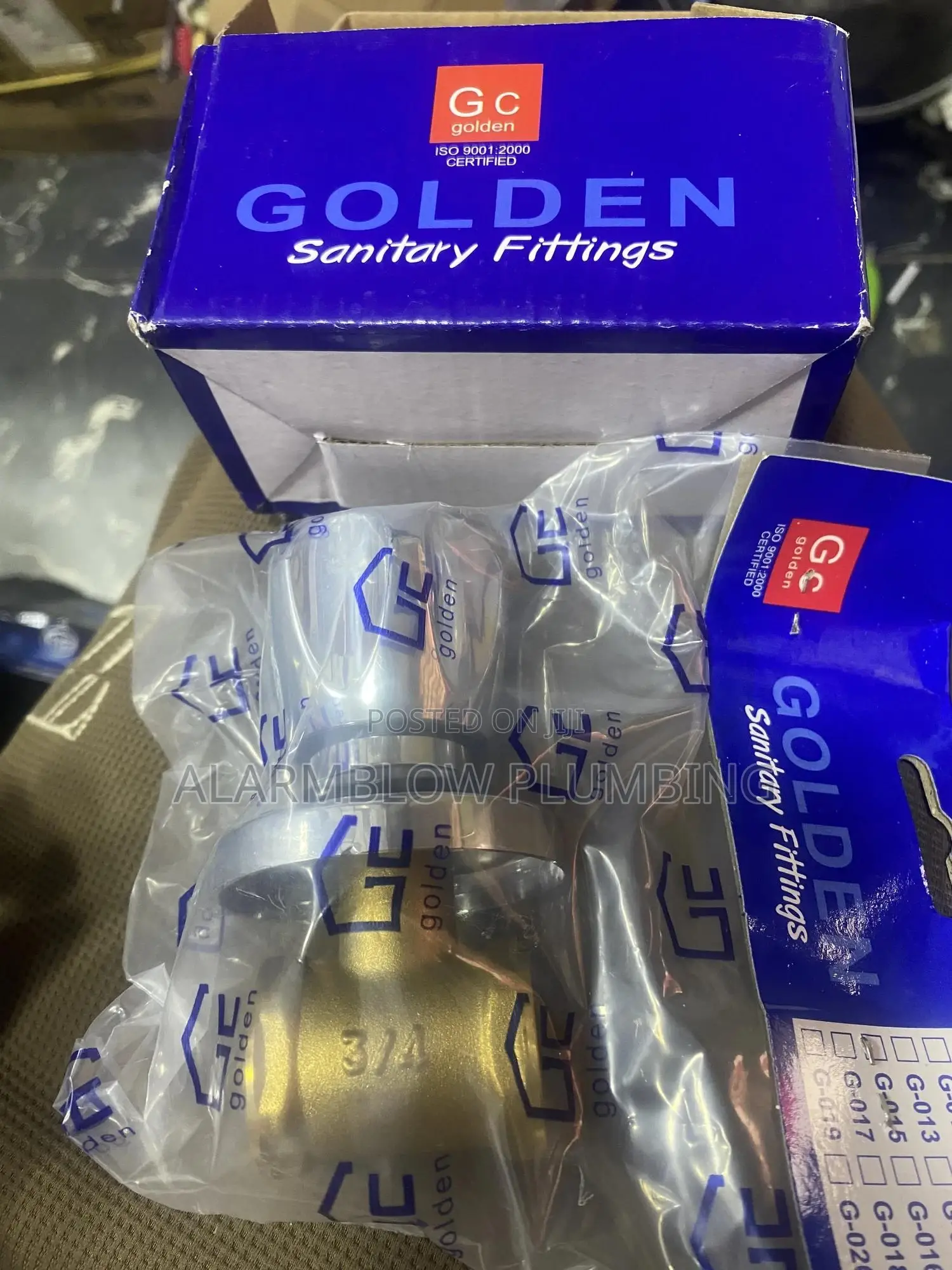 3/4 Golden Sanitary Fittings Shower Valve. (Stop Cock)