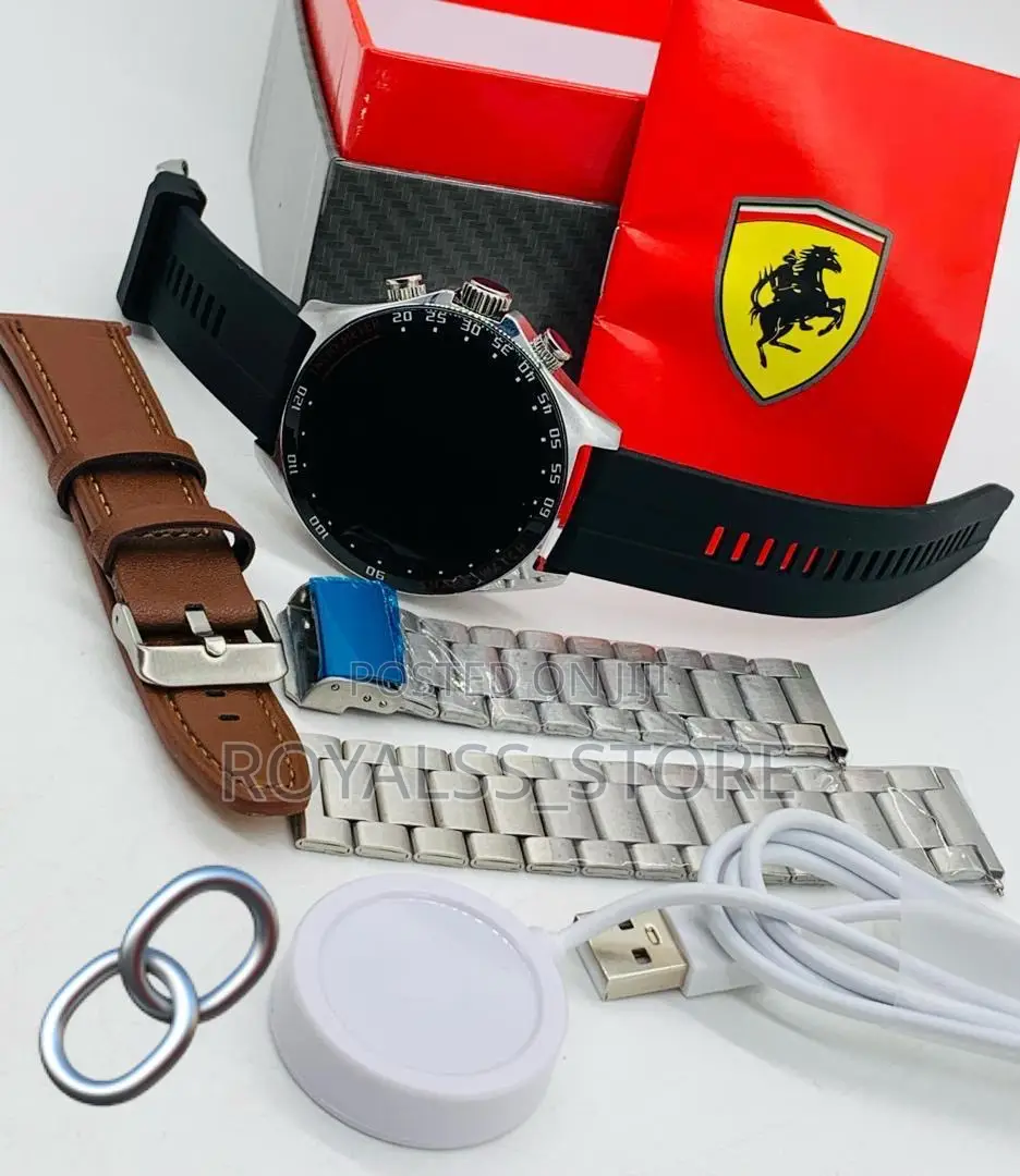 Ferrari Touch Screen Smart Watch With 3 Unique Strap