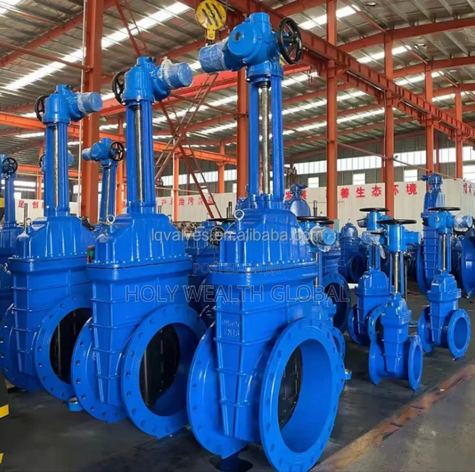 Seated Ductile Iron Flanged Gate Valve, Electric Sluice Gate Valve