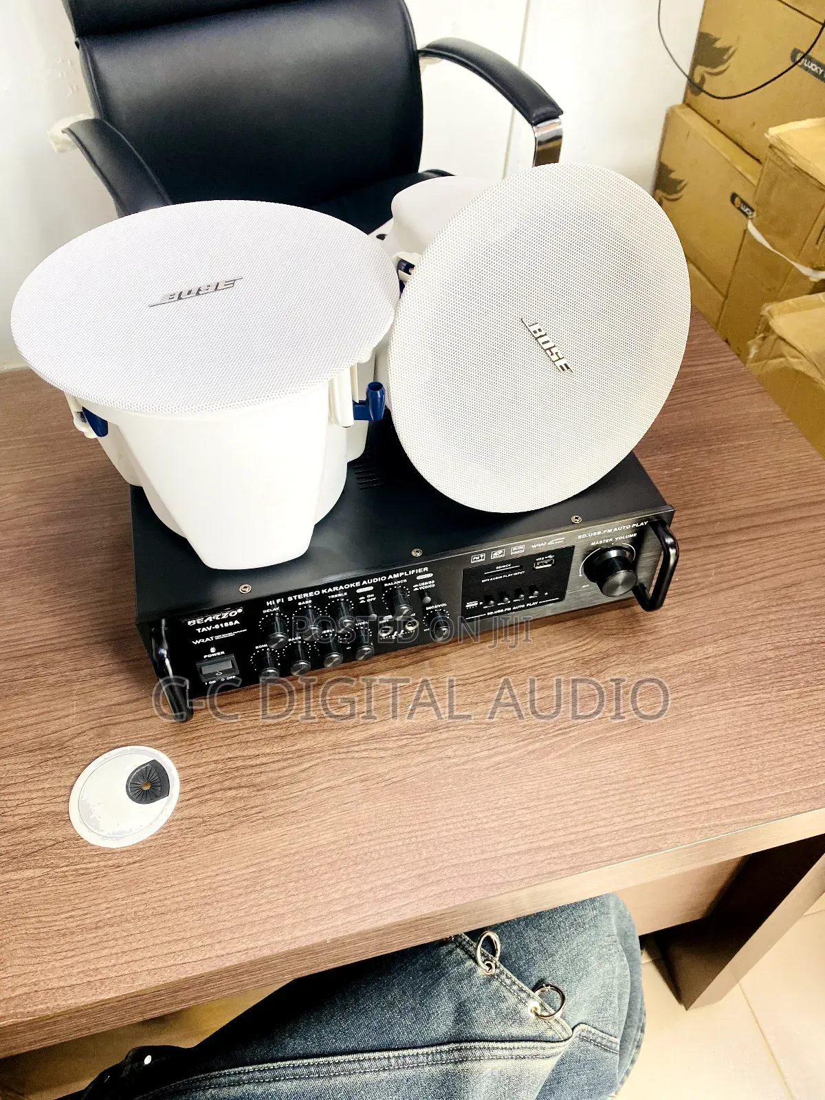 2 Bose and Amplifier Ceiling Speaker Setup