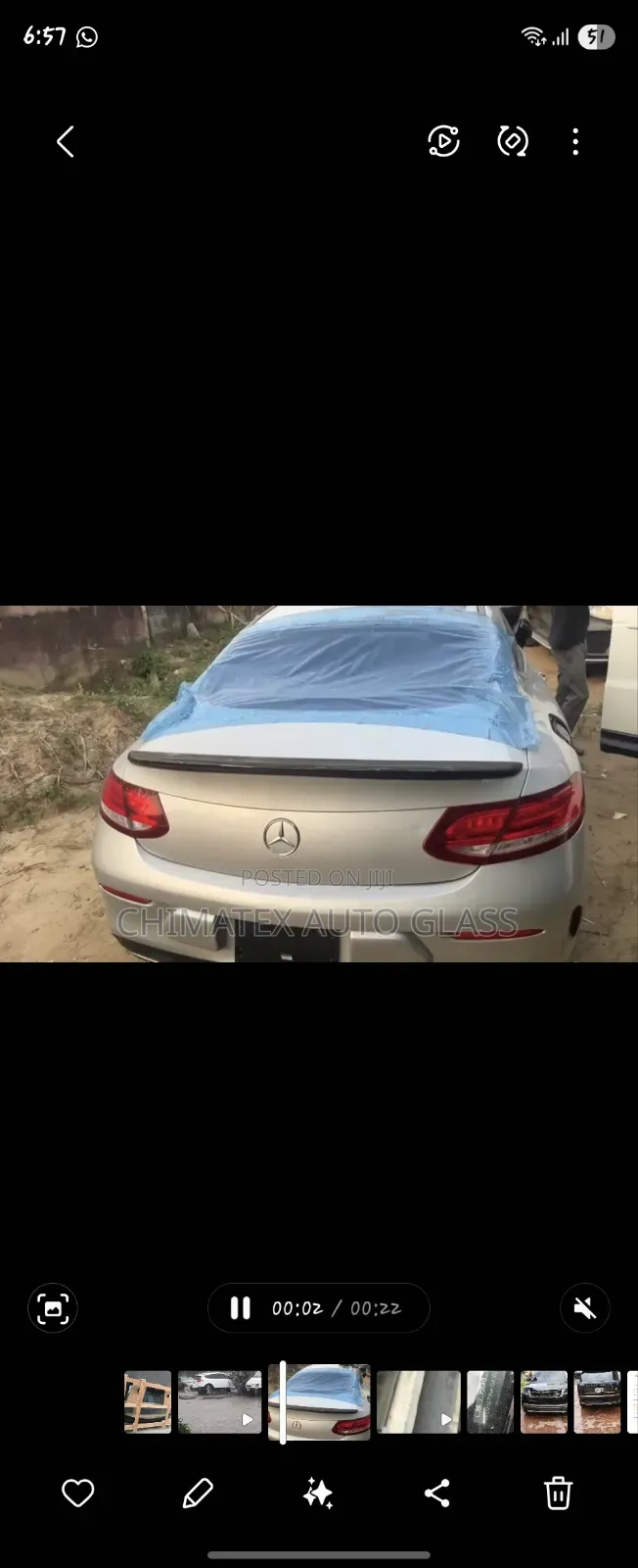C300 2015 Coupe Back Windscreen Glass Available
