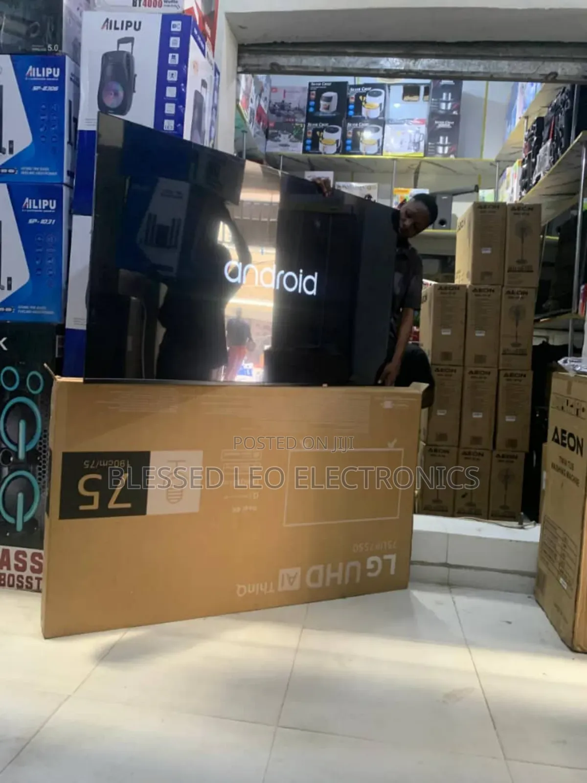 75 Inches With Inbuld Bluetooth Net4flix Google Internet Mirror Cast