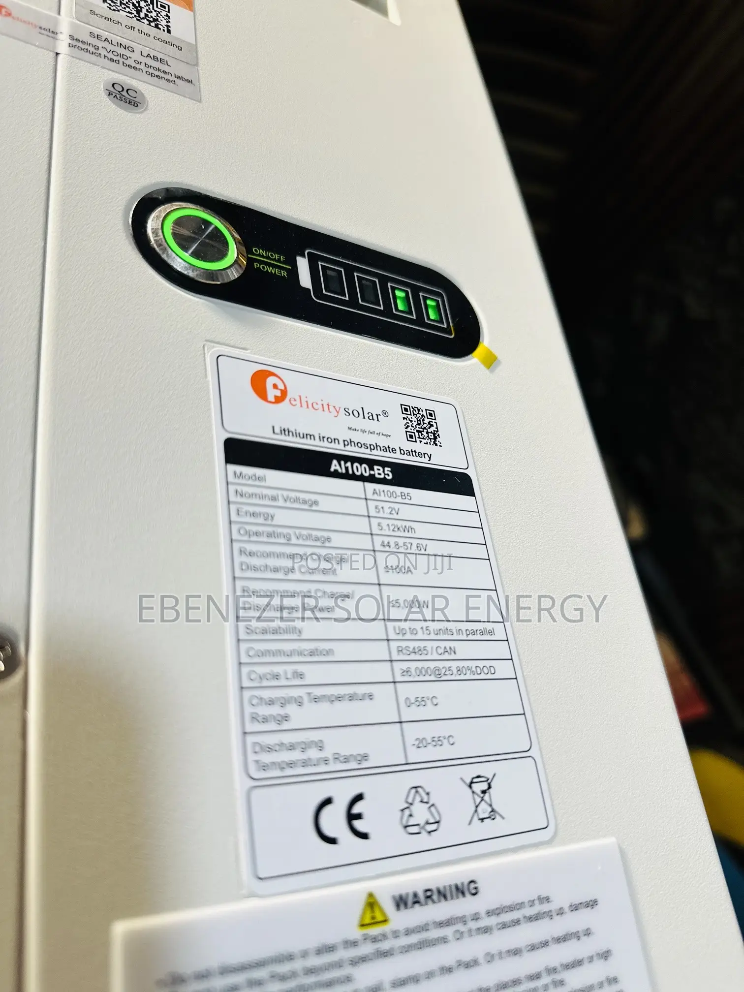 5kwh Felicity Lithium Battery 51.2v