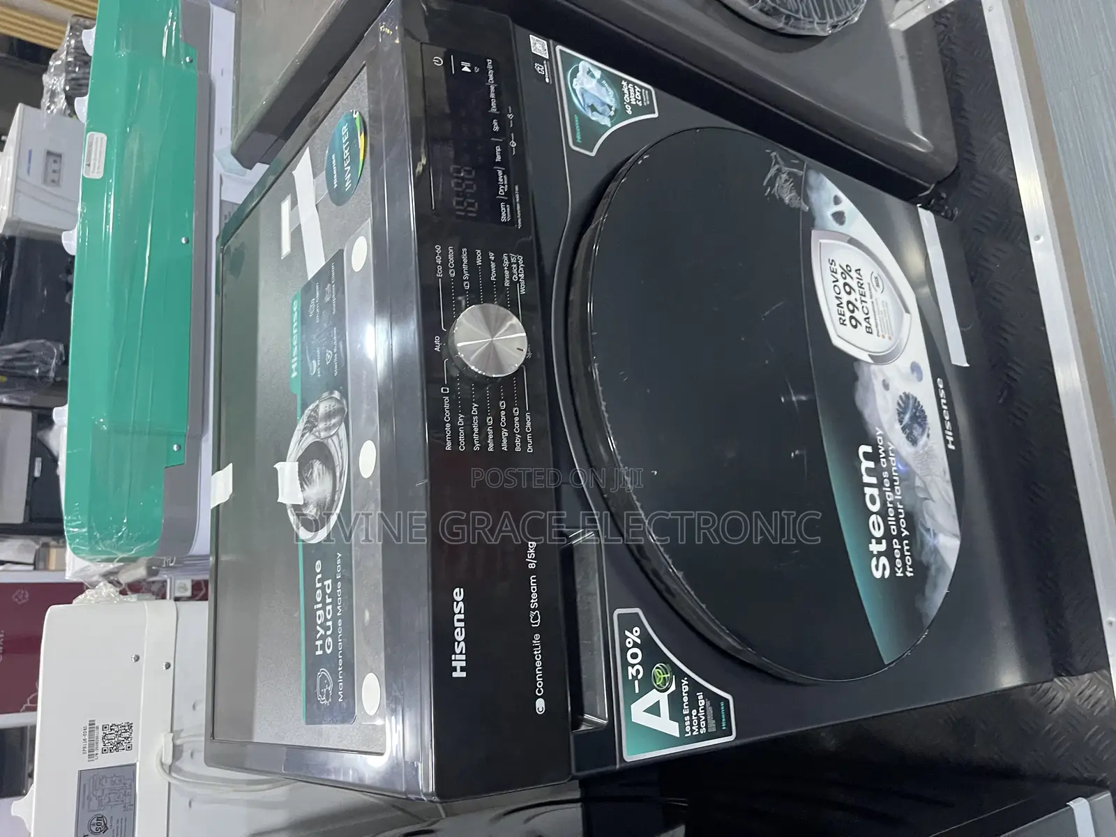 Brand New Inverter 8/5kg Front Loader Hisense Washing Machine