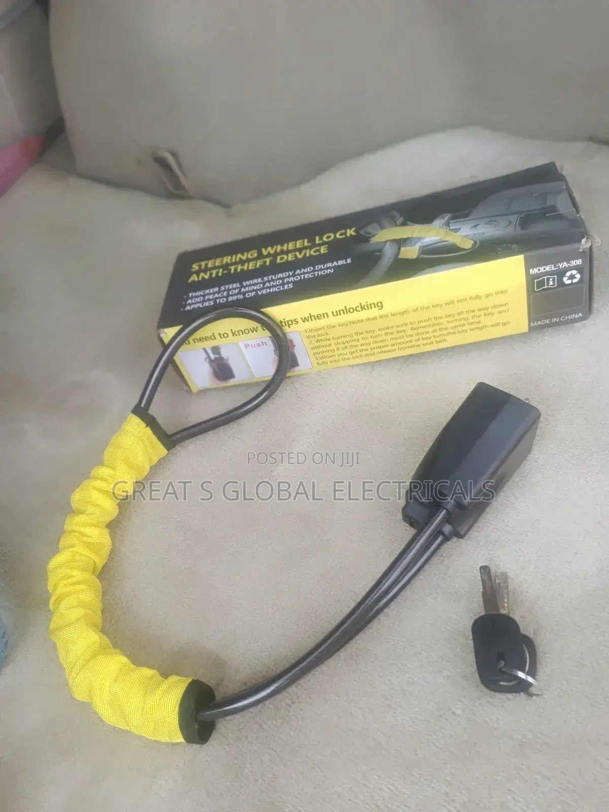 Steering Wheel Lock Anti -Theft Device
