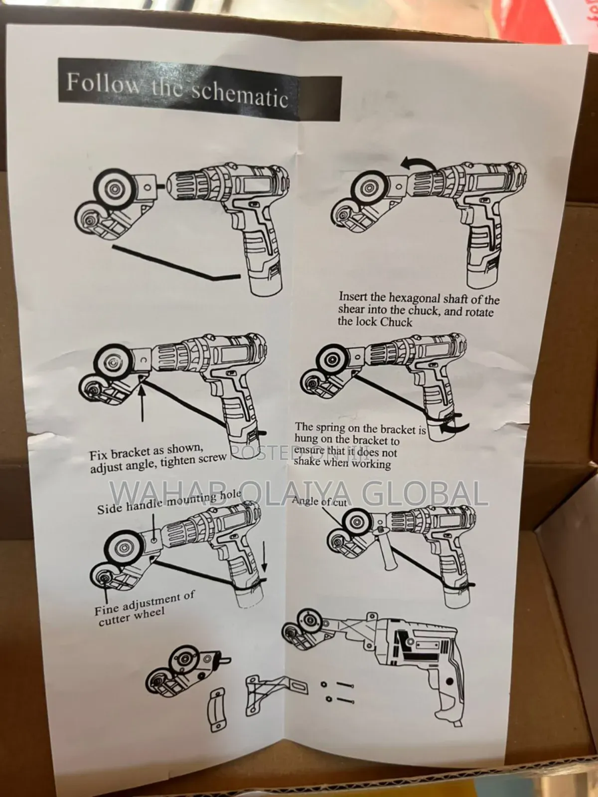 Electric Drill Metal Shears Attachment – Sheet Cutting Tool