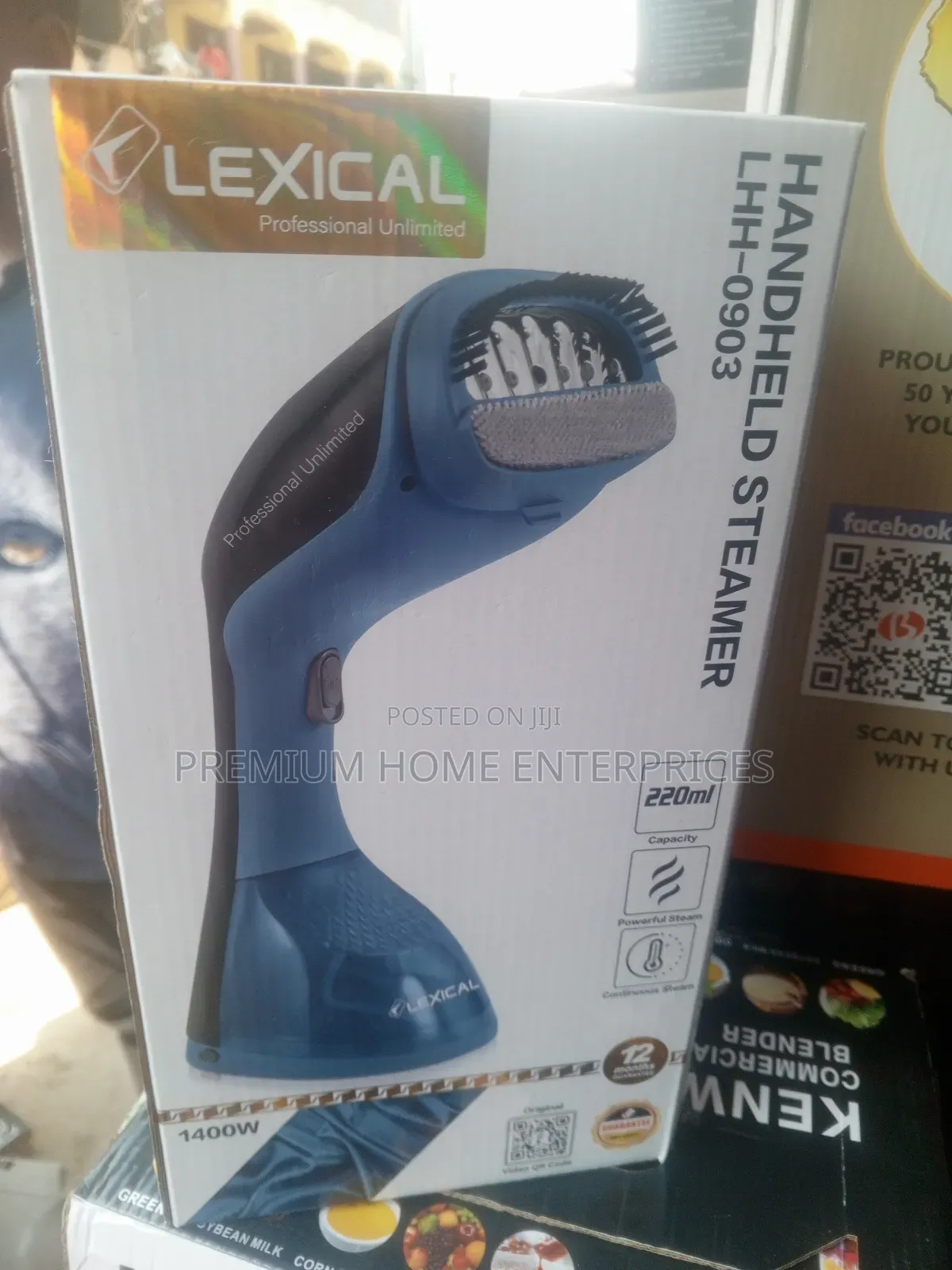 Lexical Handheld Garment Steamer 220ml