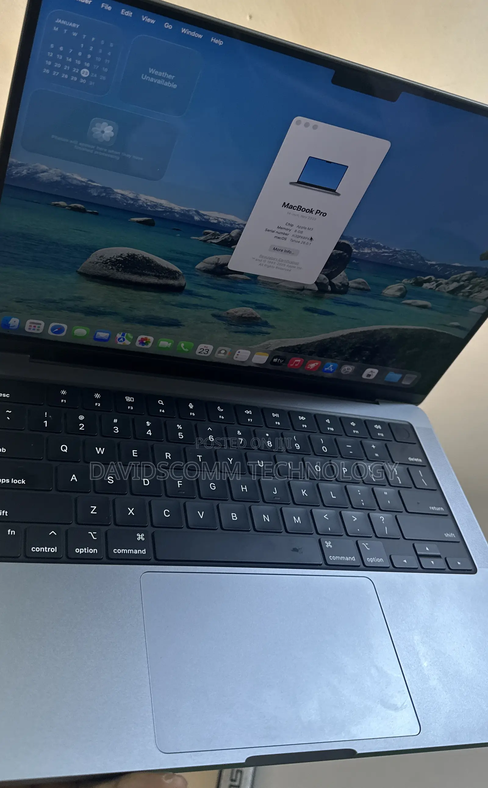 Laptop Apple MacBook Pro 2023 M3 14-Inch 8GB Apple M3 SSD 512GB