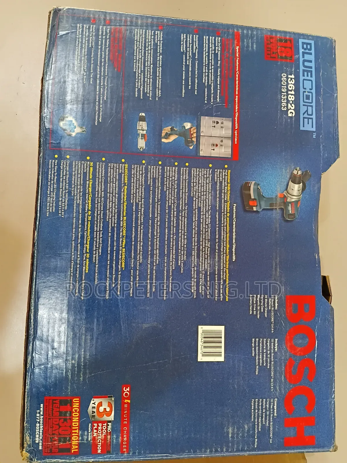 Bosch 13618-2g 18-volt 1/2-inch Cordless Hammer Drill/Driver Kit.