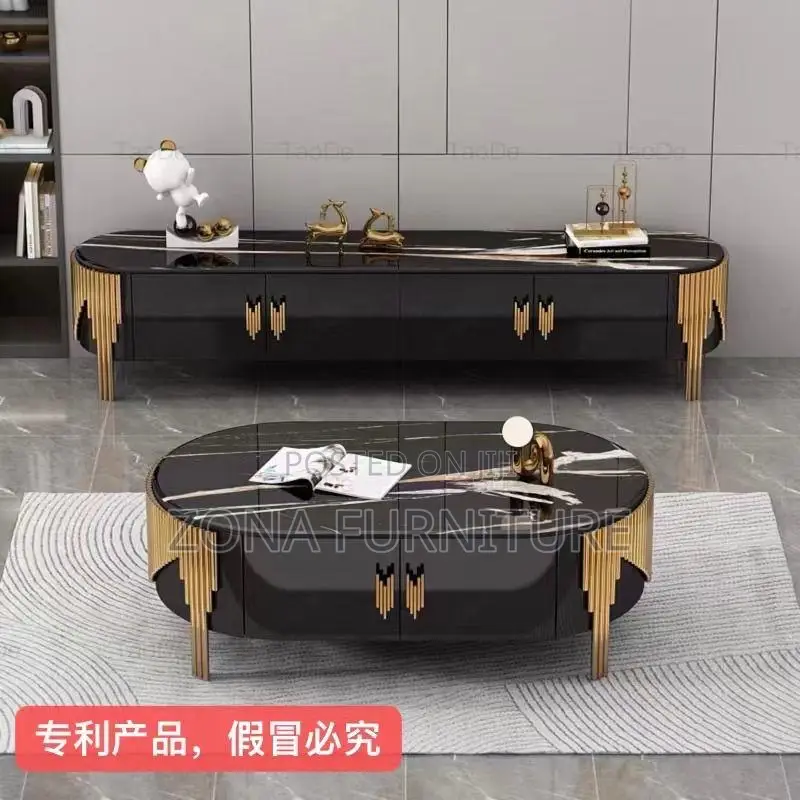 Imported Luxury Complete Set of Tv Console (Tv Stand) and Center Table