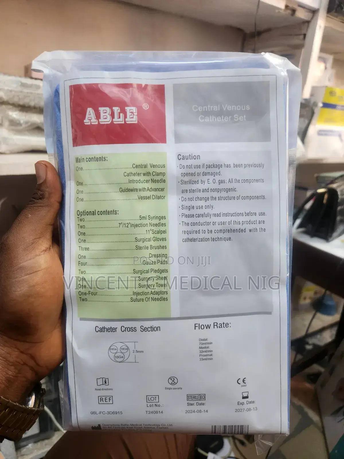 Central Line Central Venous Catheter Set (Cvc)