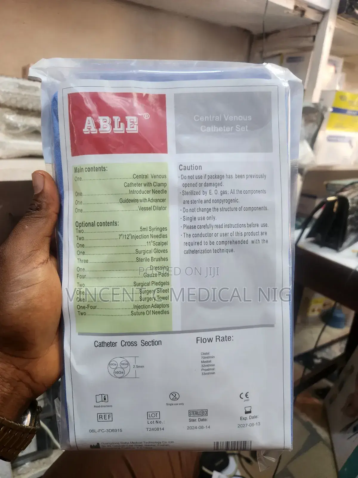 Central Line Central Venous Catheter Set (Cvc)