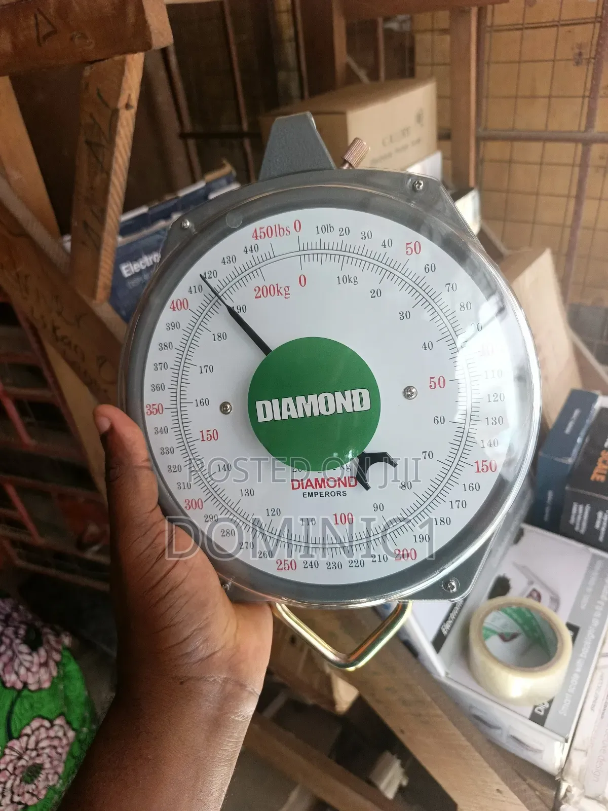 Diamond 200kg Hanging Weighing Scale.