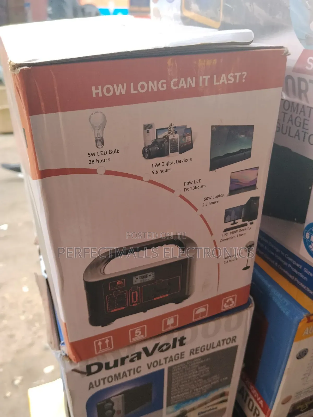 150w Portable Power Station 12v/12ah Eg008pb With Panel