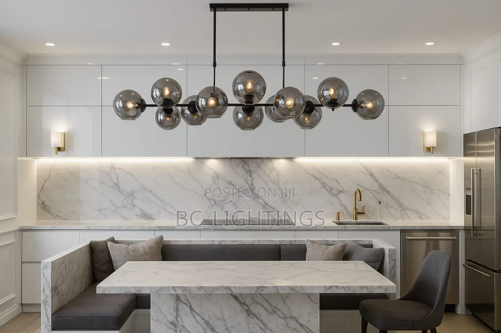 Modern Nordic Glass Chandelier