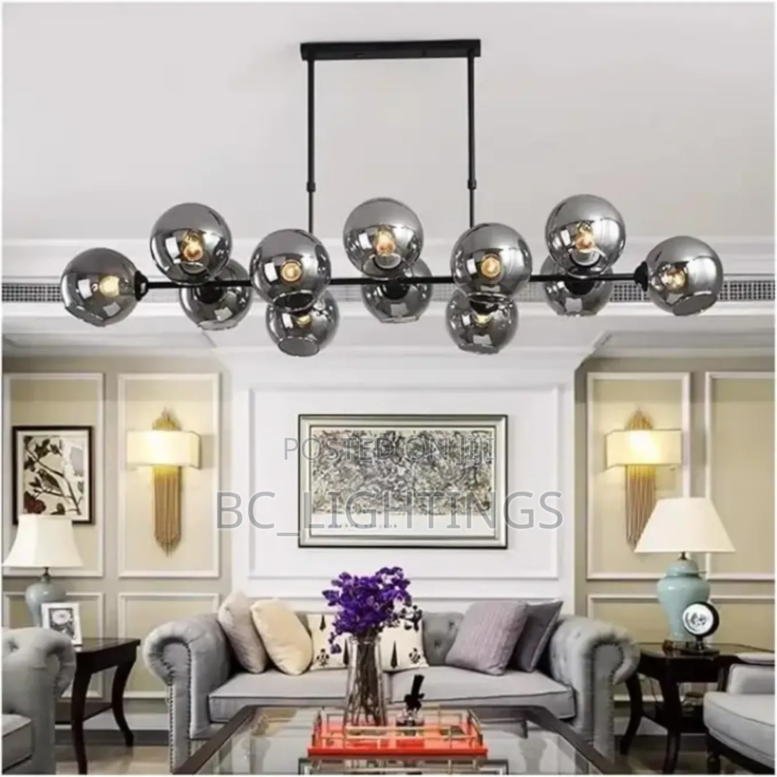 Modern Nordic Glass Chandelier