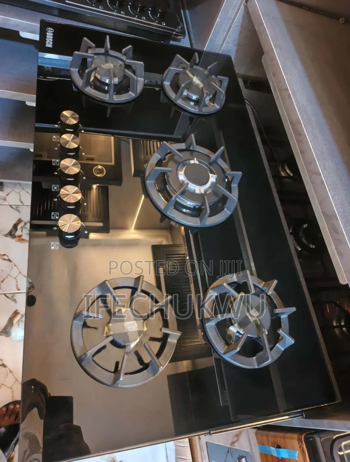 Original Bosch Inbuilt 5 Burners Gas Cooker Hob ( With Blueflame Light