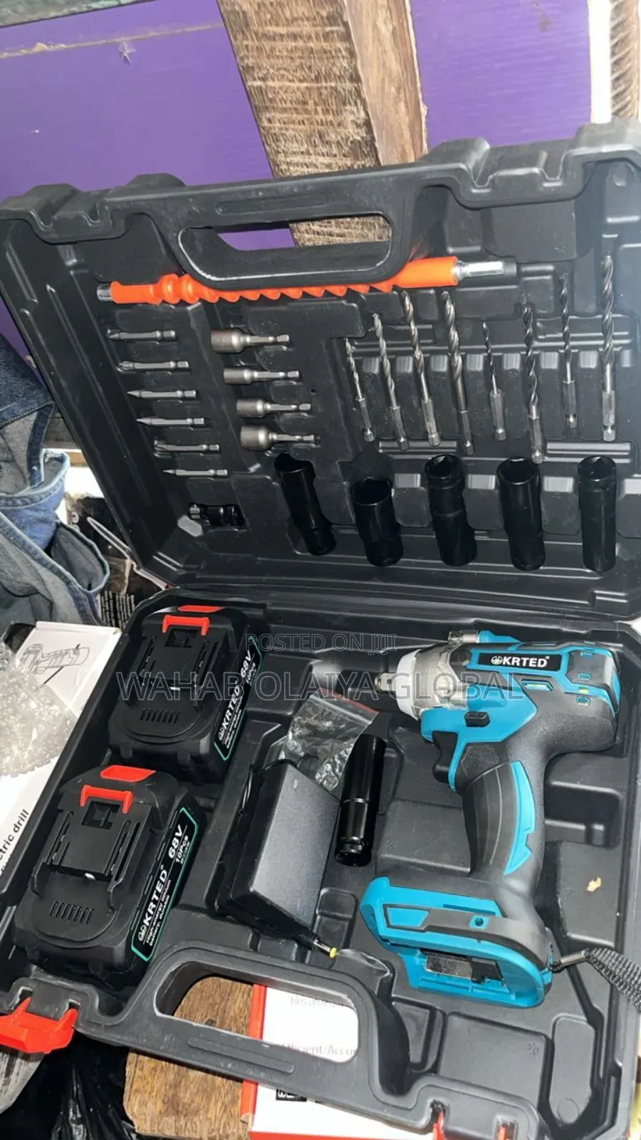 Krted 68v Cordless Impact Wrench – 800nm Brushless Power Tool