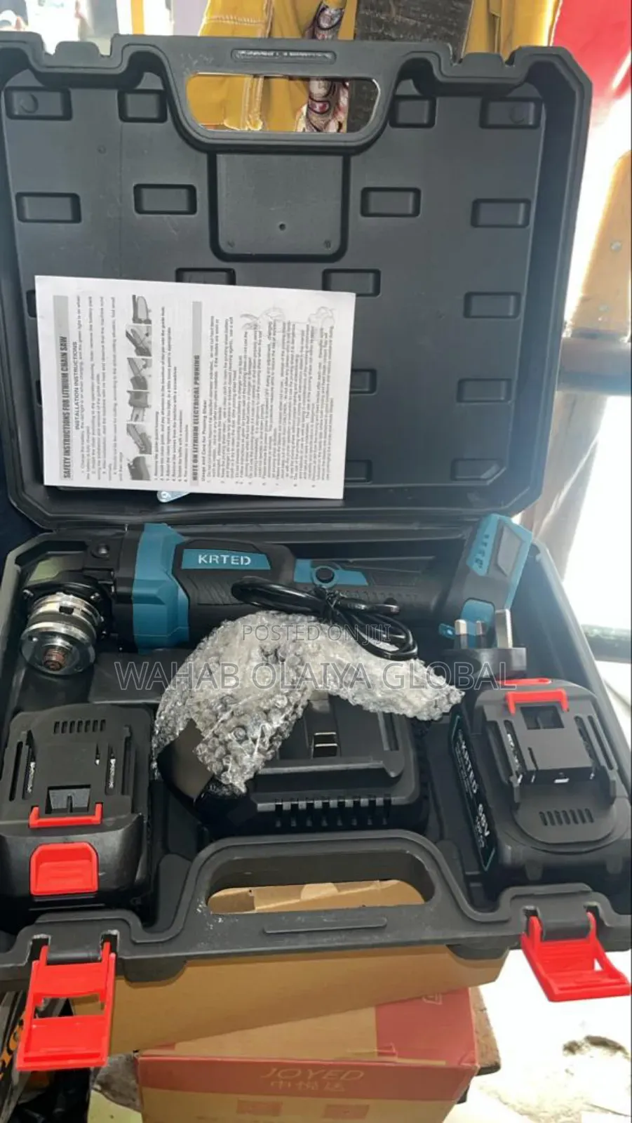 Krted Cordless Angle Grinder – 68v Brushless Power Tool