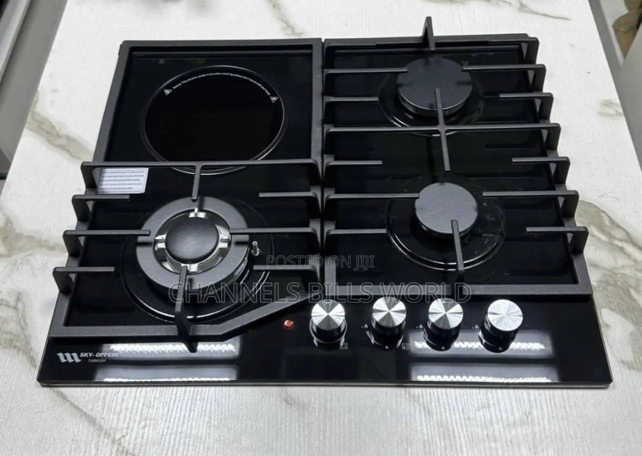 3 Gas and 1 Electric Kitchen Burner