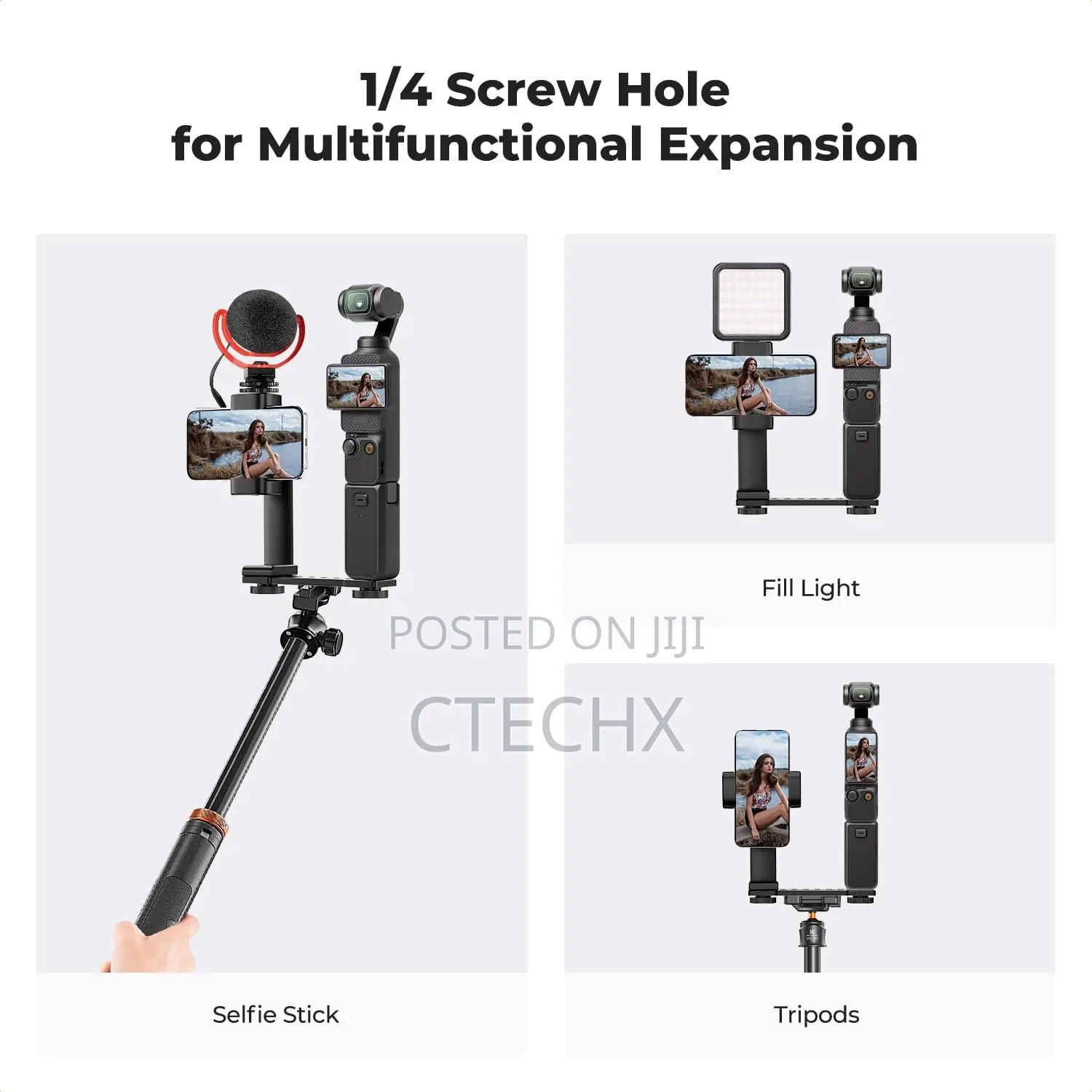 K F Concept Phone Holder Mount for Dji Osmo Pocket 3
