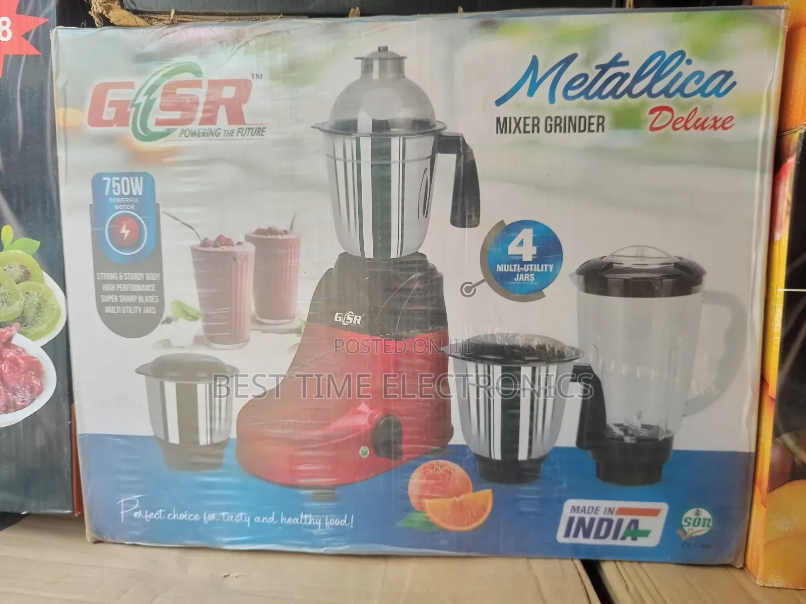 GSR (India) Metallica Mixer Grinder Deluxe