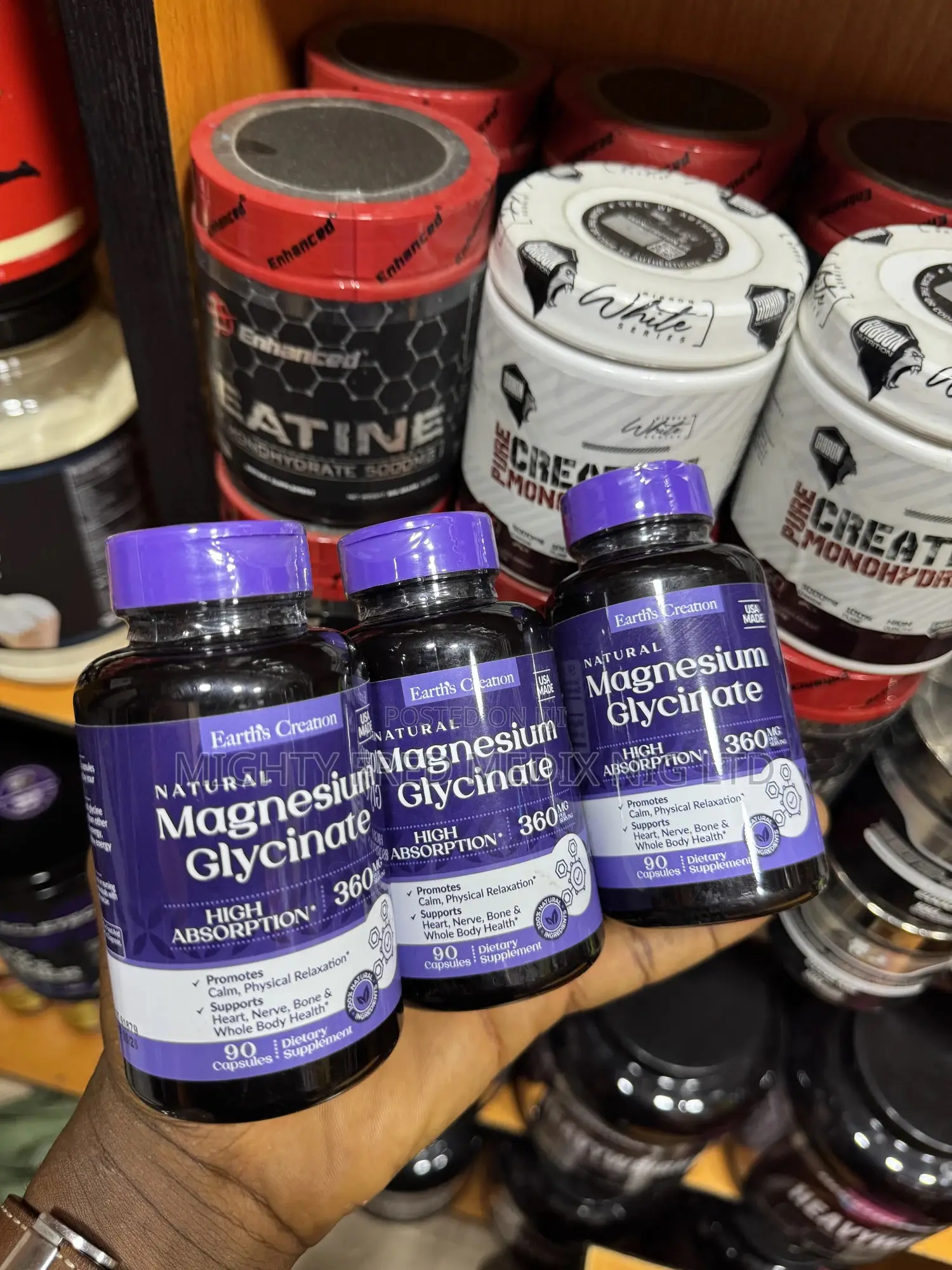 Earth's Creation Magnesium Glycinate 360mg