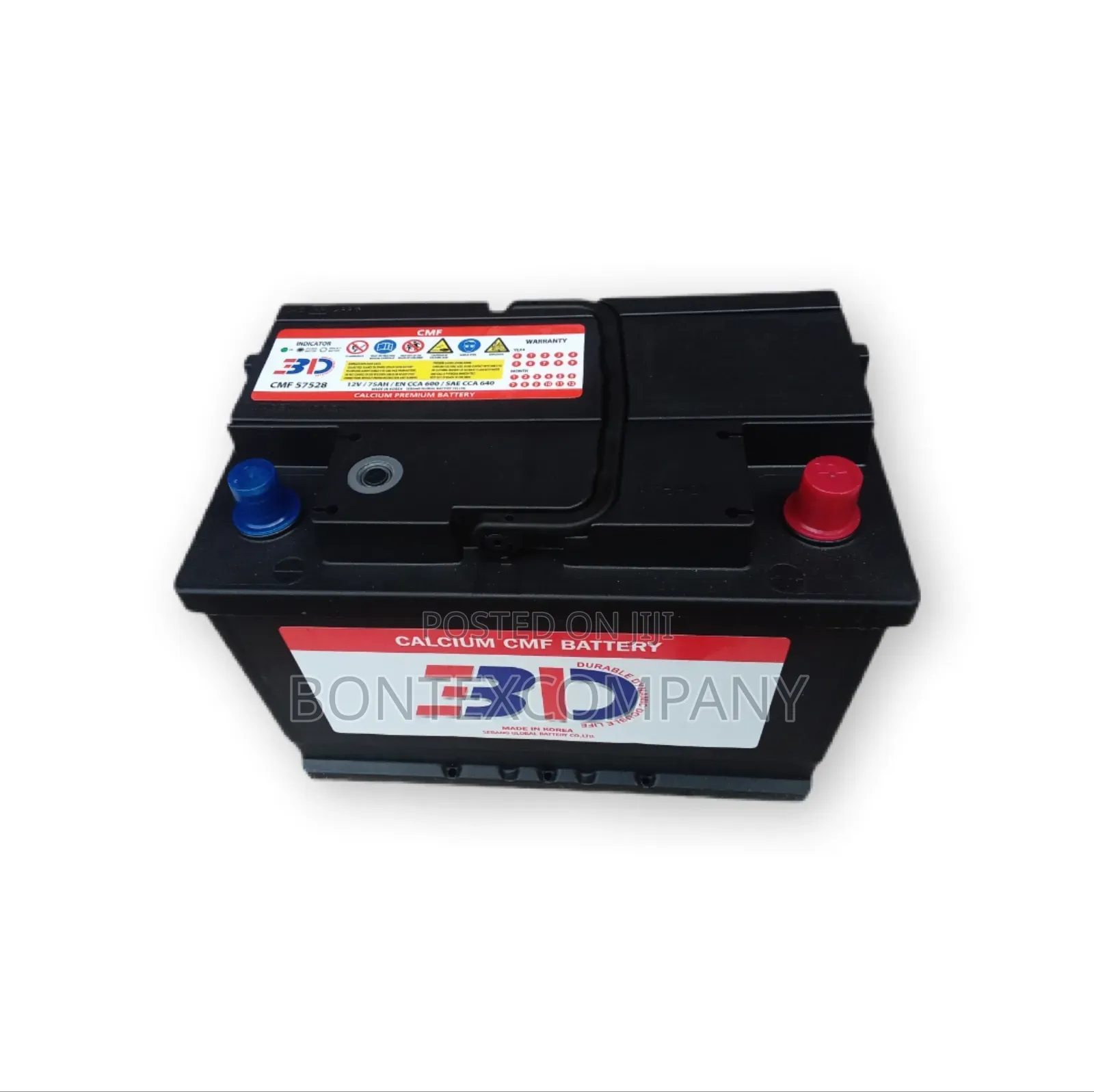 3d Calcium CMF 12v 75ah Sealed Maintenance-Free Car Battery