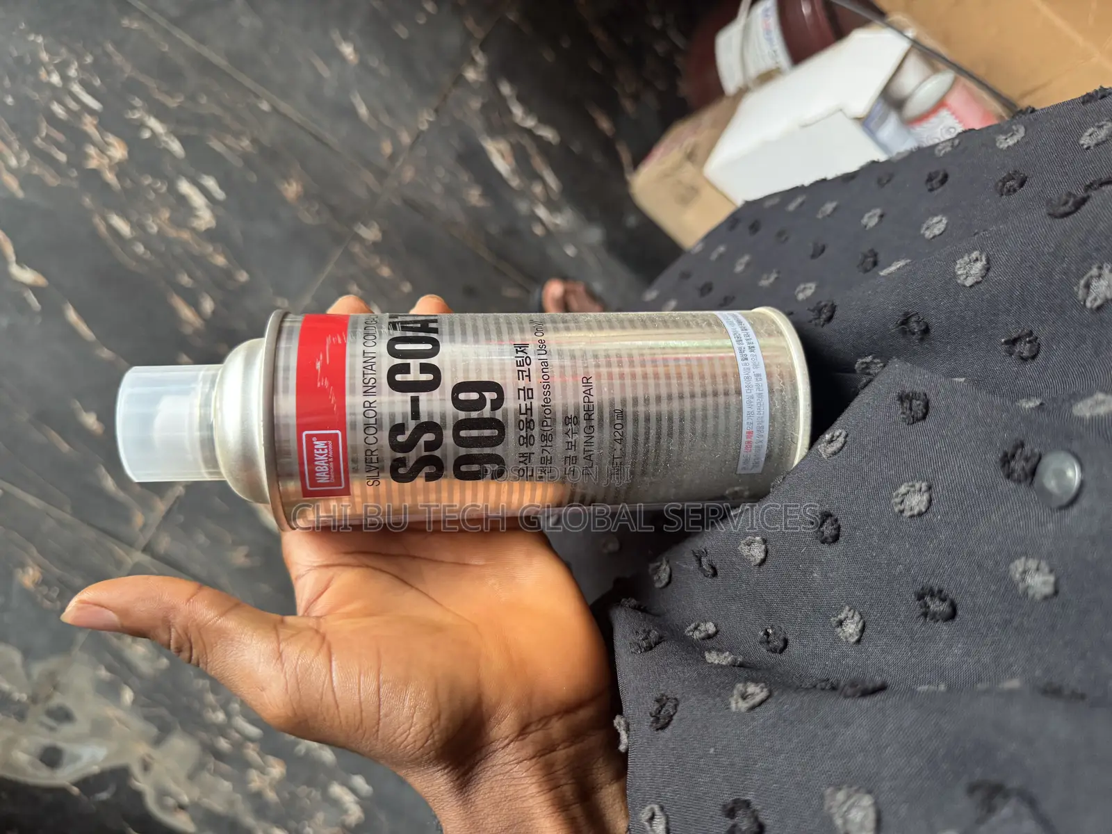 Nabakem Ss-Coat 909 Silver Color Instant Coating Spray