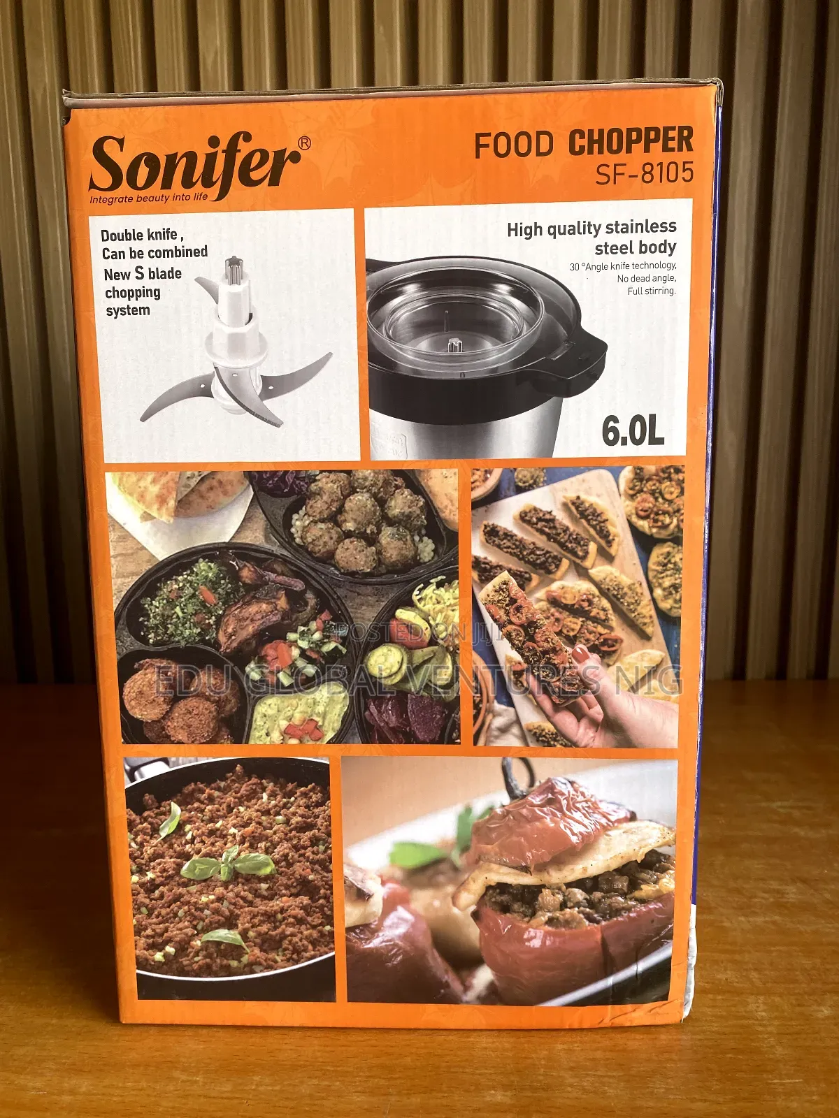 Sonifer Sf-8105 6litres Food Chopper/Yam Pounder. 1000watts.