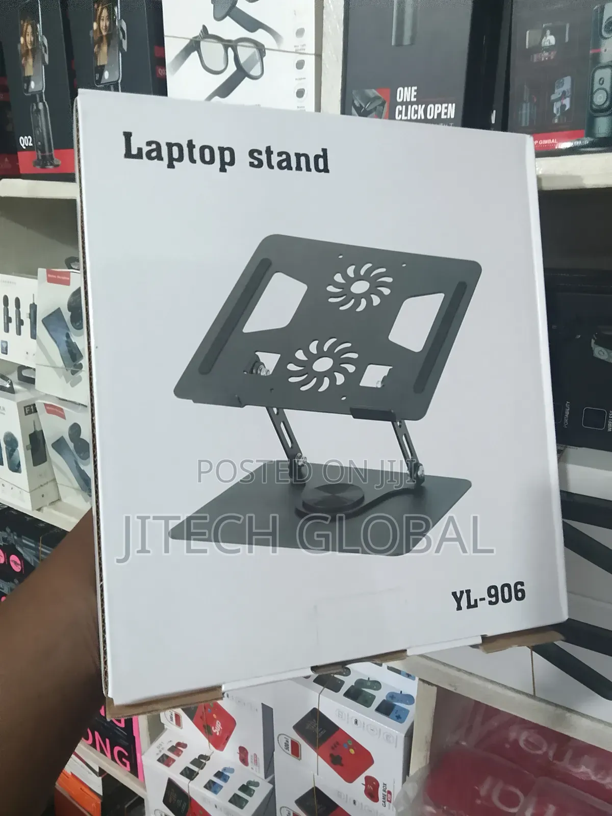 360 Degrees Dual Fan Rotational Laptop Stand for (12-17.5 Inches)
