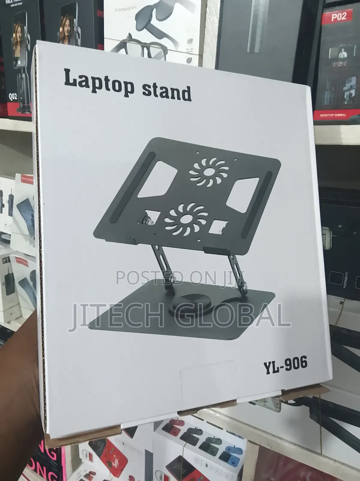 360 Degrees Dual Fan Rotational Laptop Stand for (12-17.5 Inches)