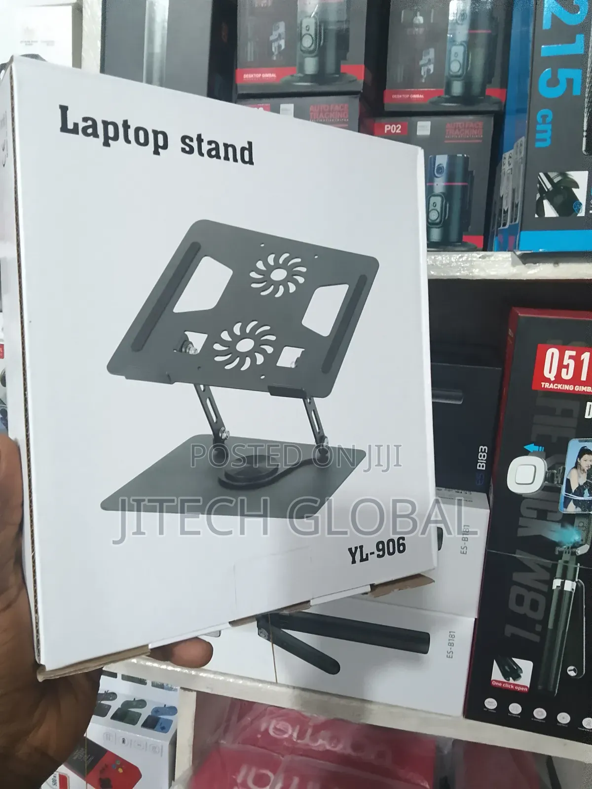 360 Degrees Dual Fan Rotational Laptop Stand for (12-17.5 Inches)