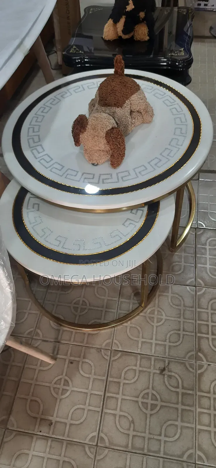 2 1in Marble Centre Table Set