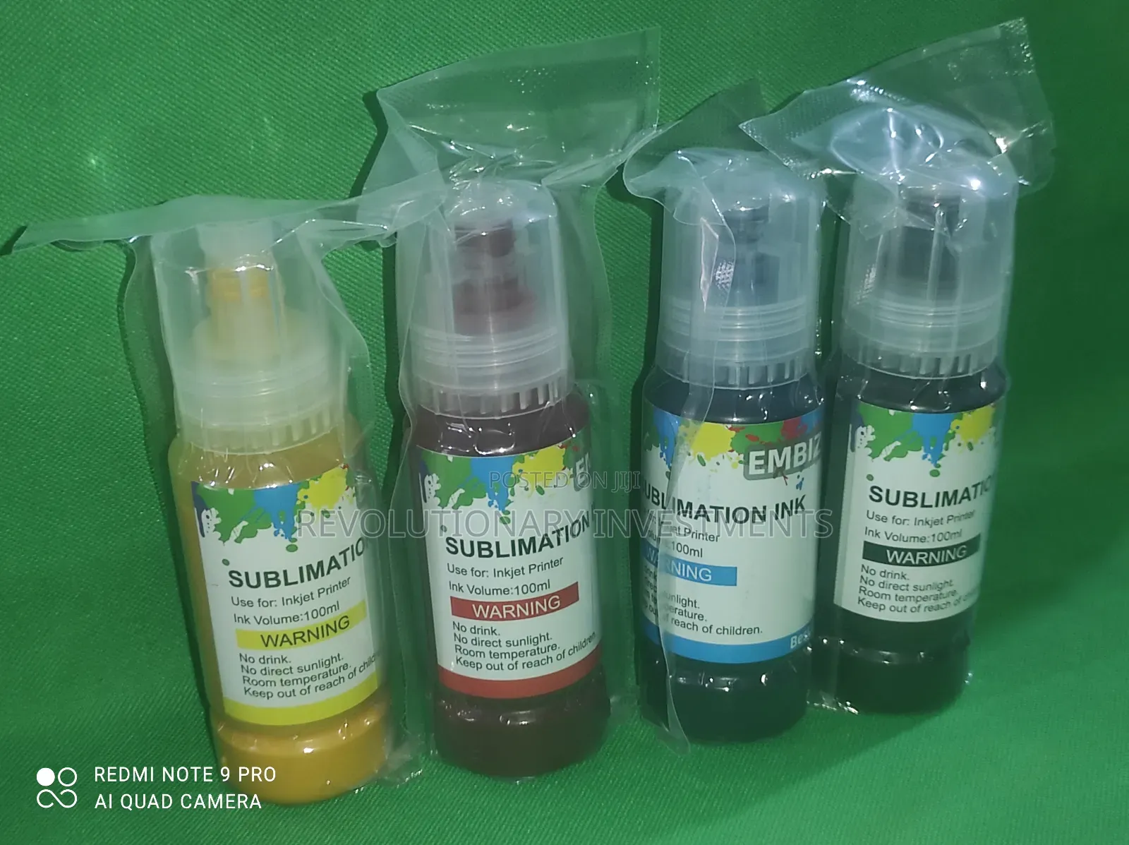 Sublimation Ink 100ml Bcmy, With Custom Mouth
