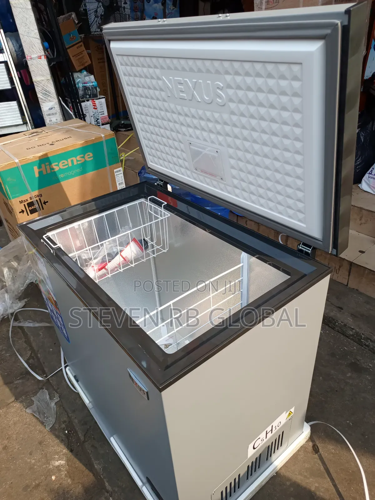 Nexus 200 Litres Chest Freezer – Silver (Nx-265g)