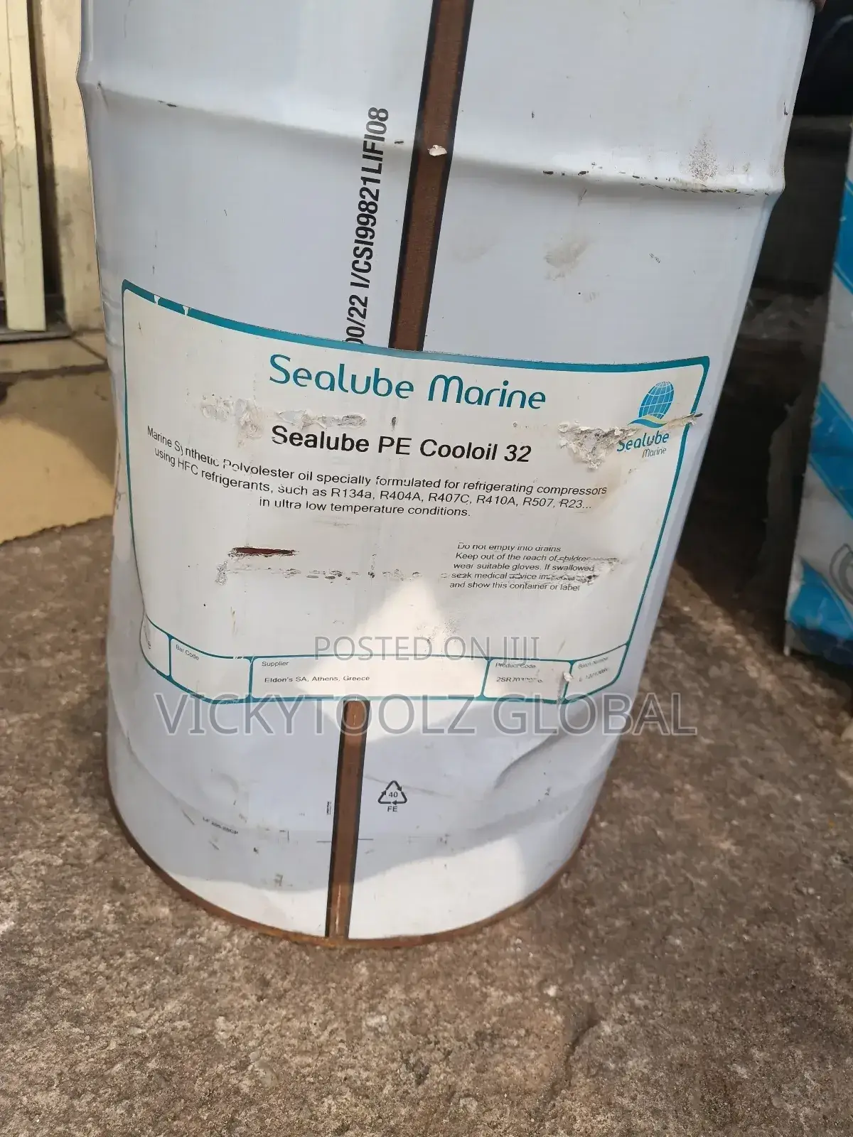 Sealube Marine Polyolester Oil Sealube Pe Cooloil 32