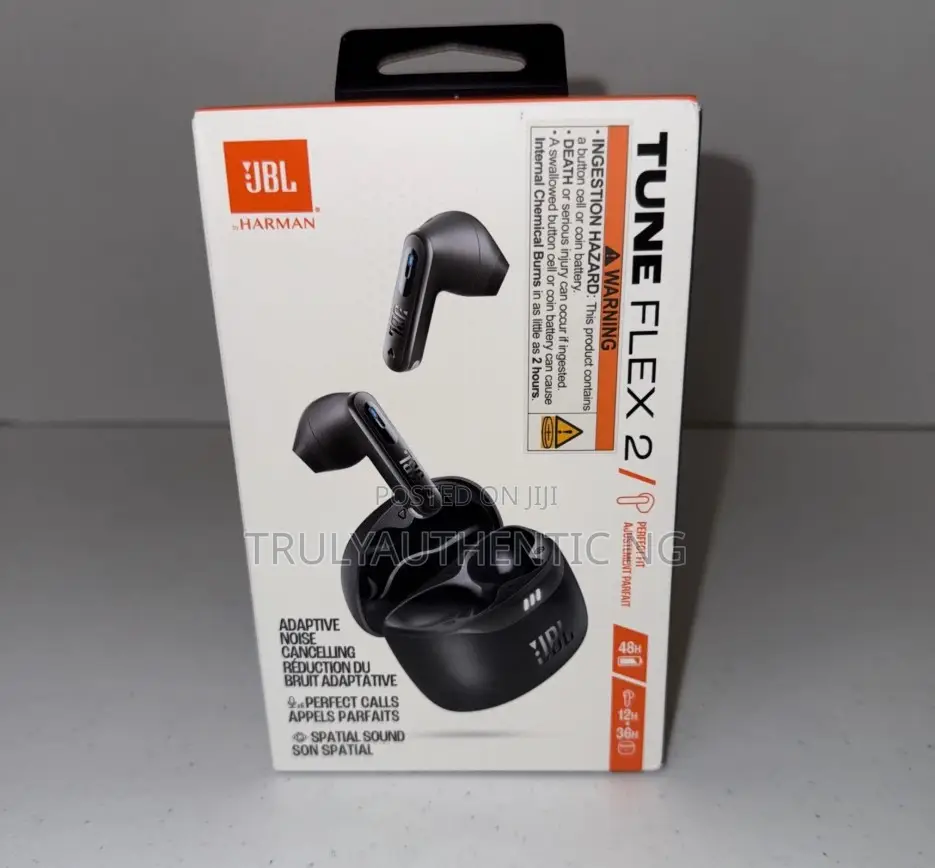 Authentic JBL Tune Flex 2 - True Wireless Noise Cancelling Earbuds