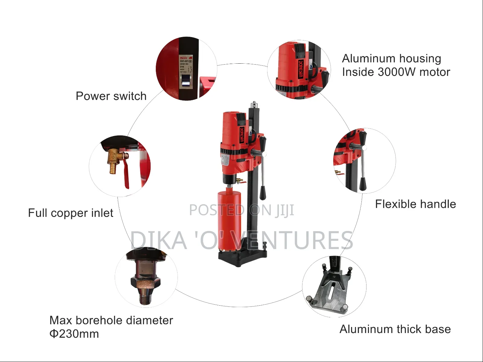 Coring Drilling Machine Industrial Electric Magnetic Drill Press
