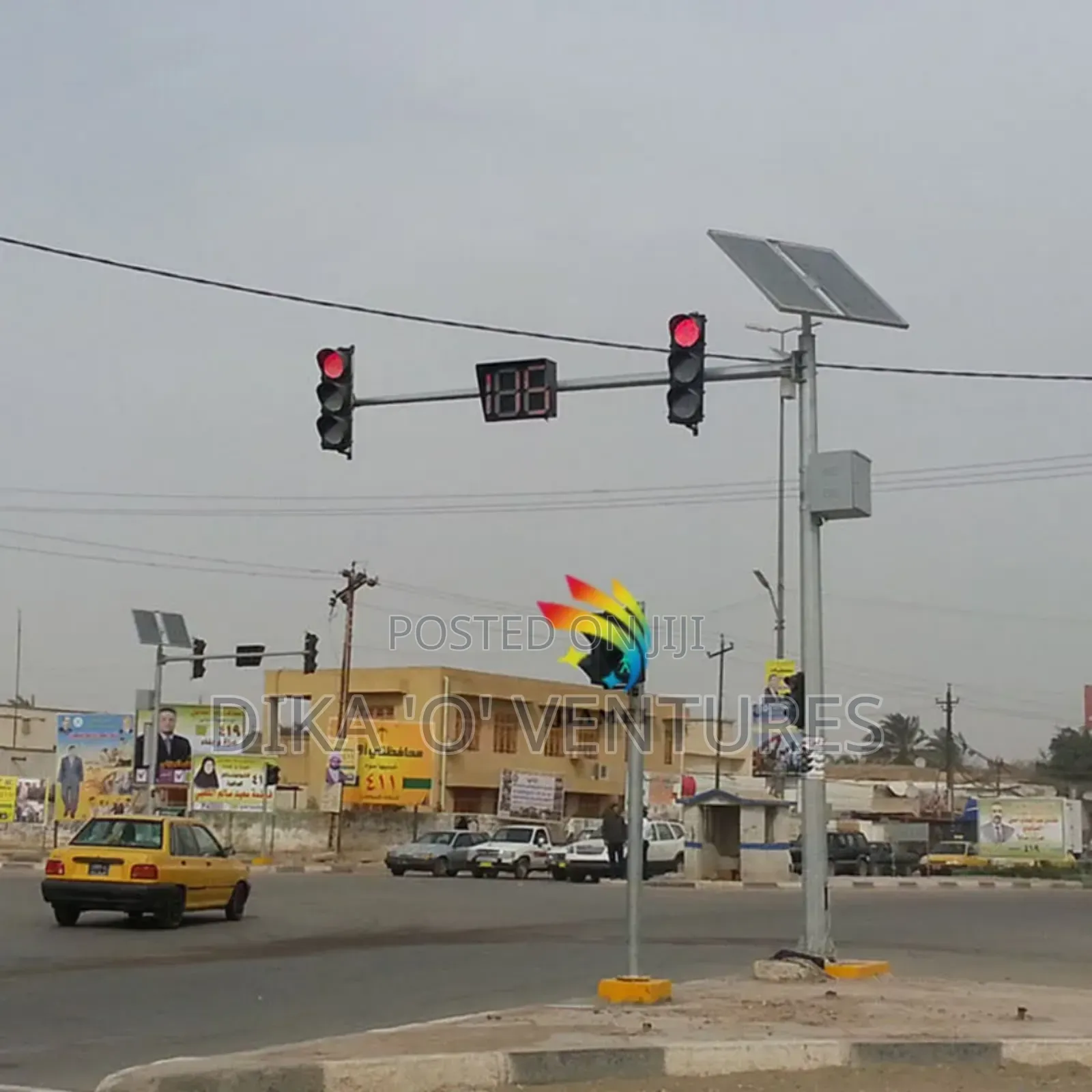 Solar Led Traffic Light Signal Wireless Traffic Light Controller Syste