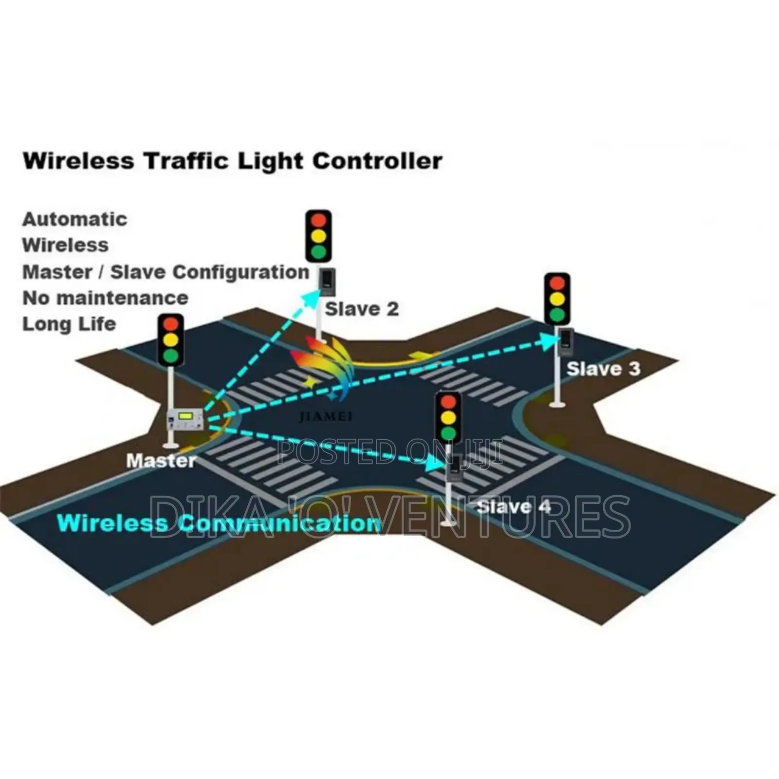 Solar Led Traffic Light Signal Wireless Traffic Light Controller Syste