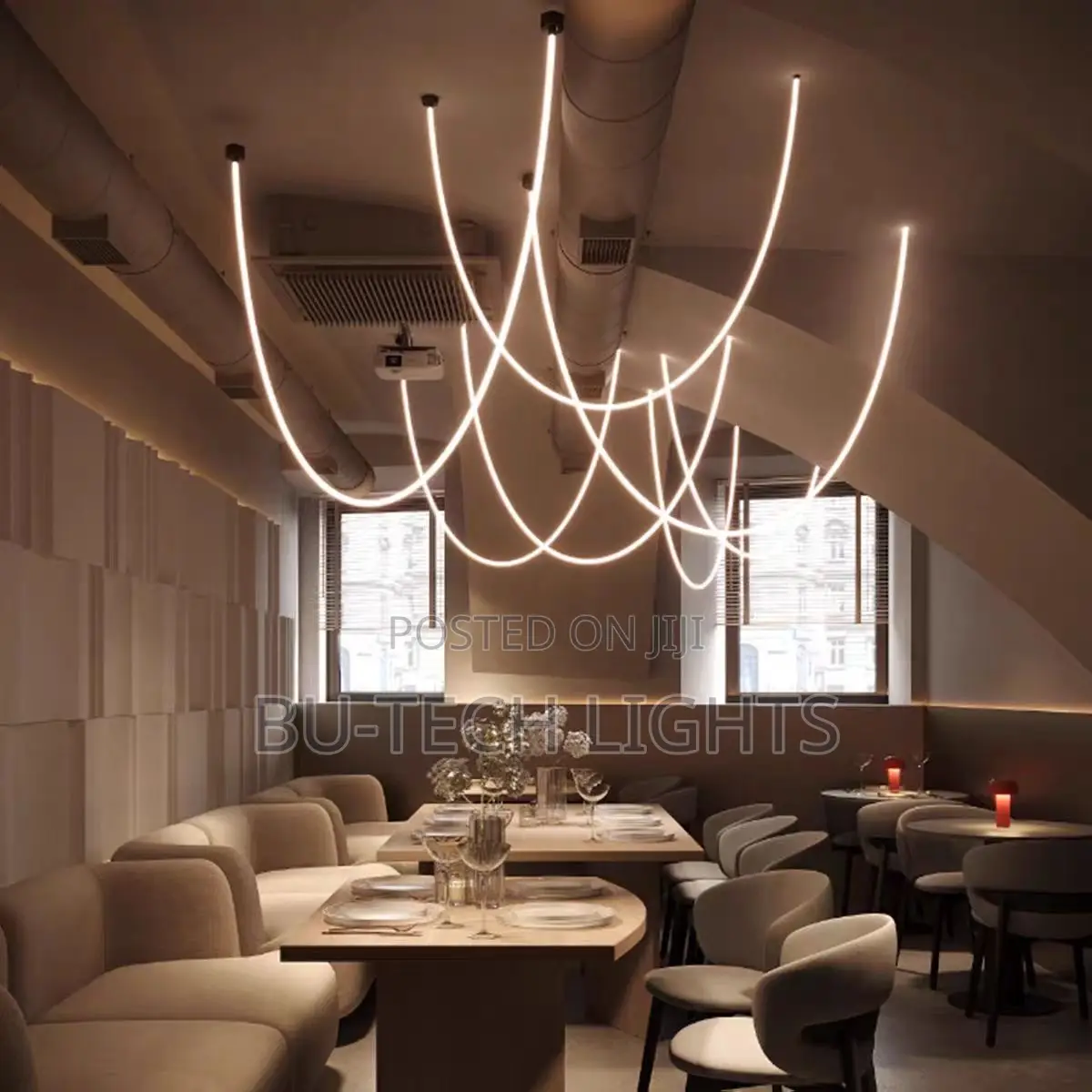 Led Silicone Tube Chandelier