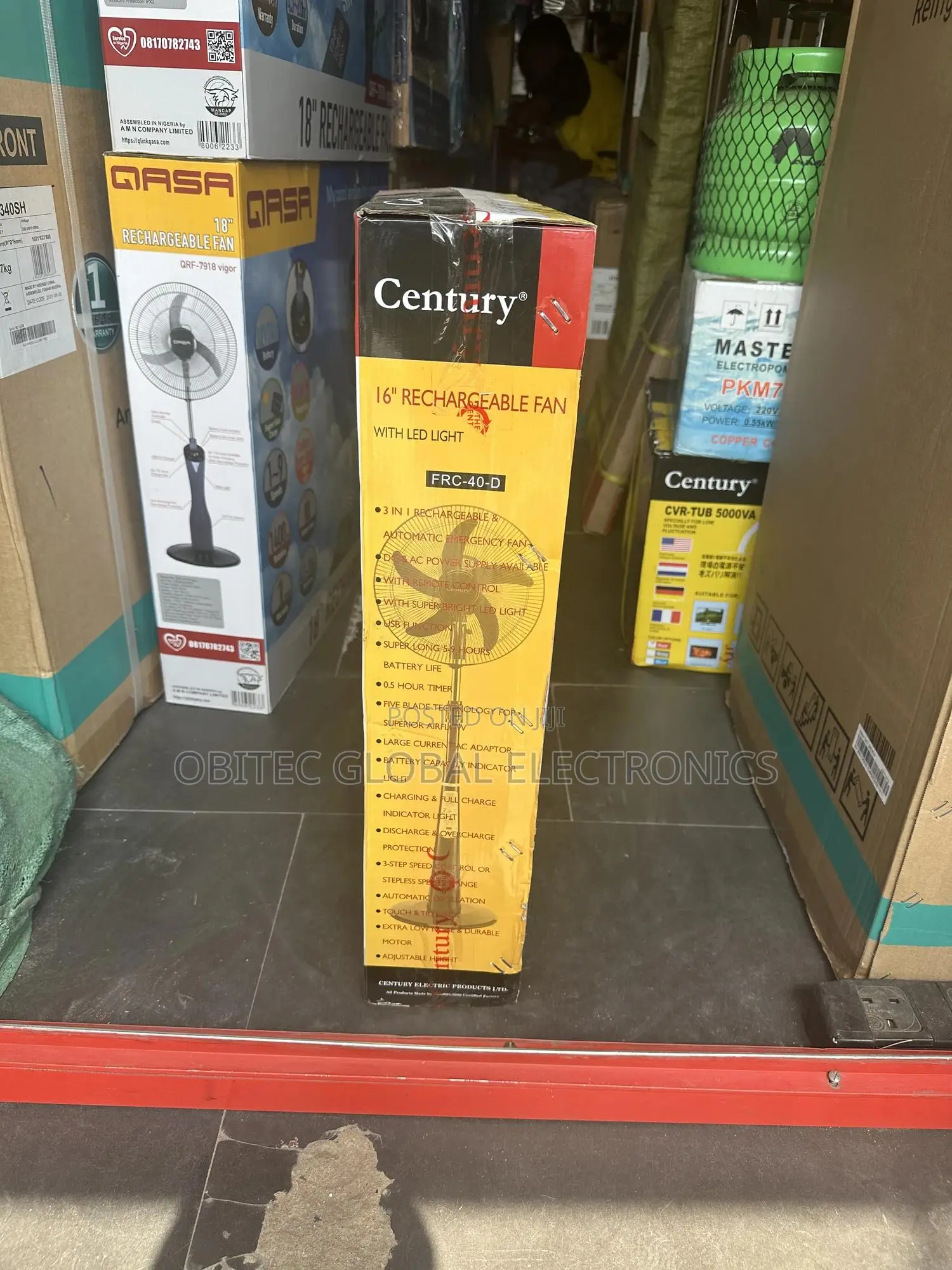 Century 16” Recheable Standing Fan