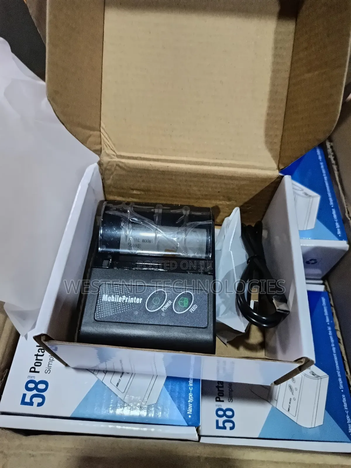 58mm Portabl Mobile Thermal Printer Bluetooth Printer Print From Phone