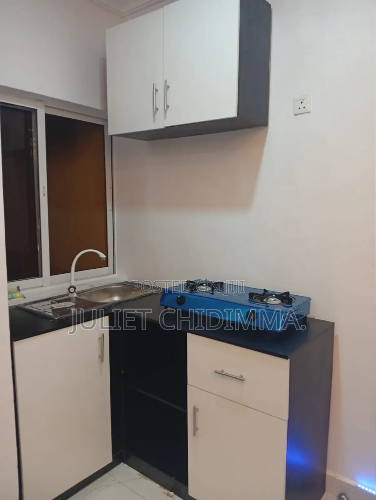A Mini L Shaped Kitchen Cabinets
