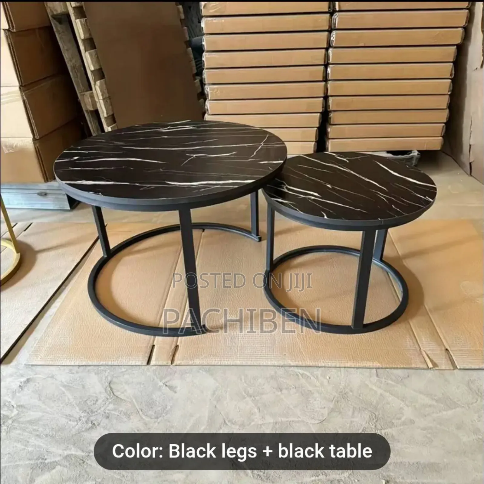 2pcs Faux Marble Centre Table
