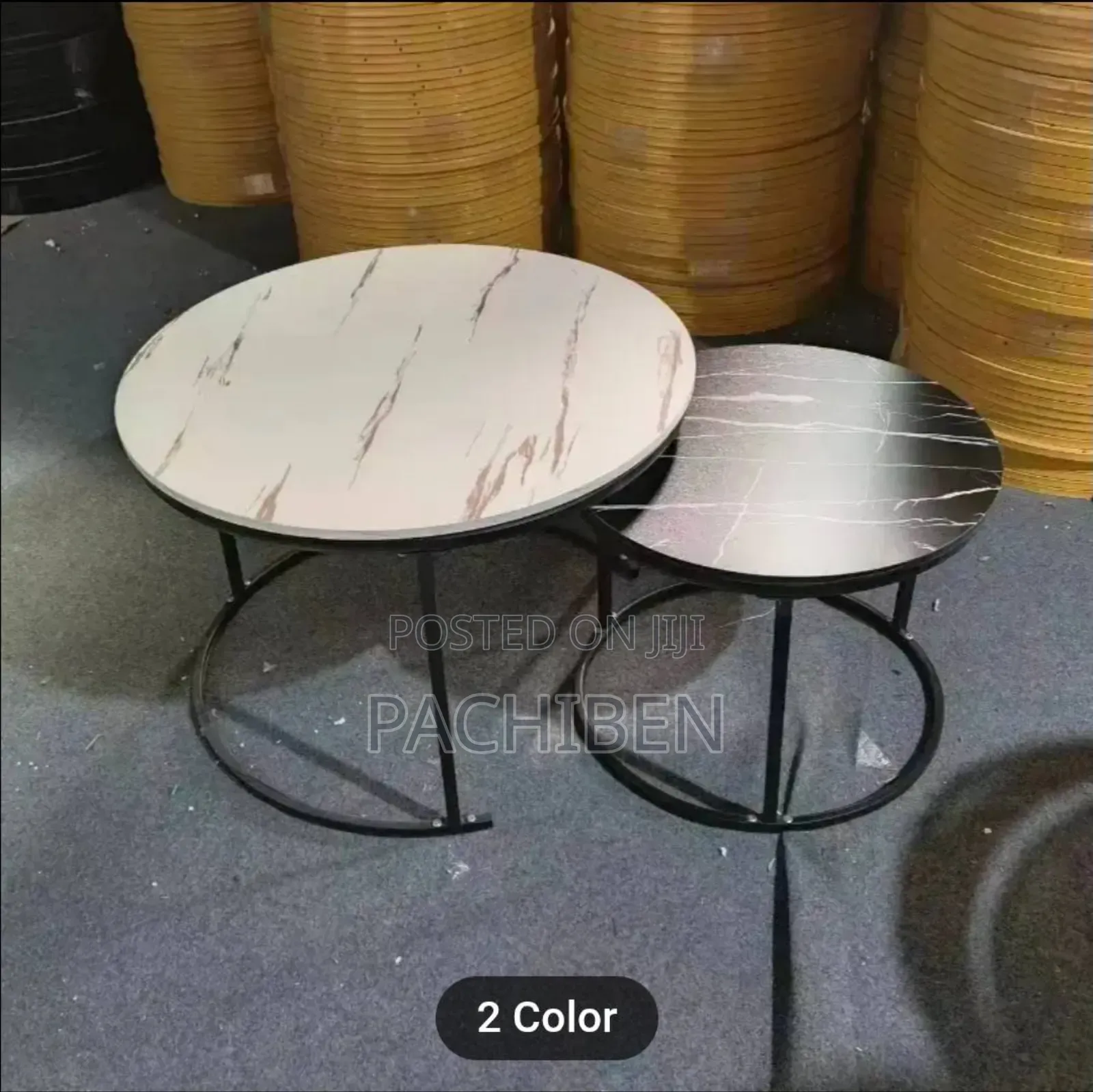 2pcs Faux Marble Centre Table